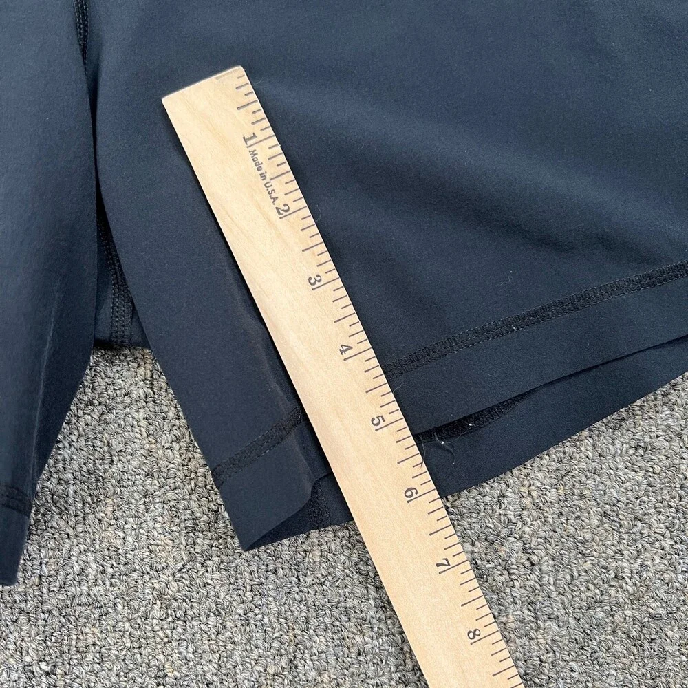 Lululemon Athletic Shorts Womens 8 Black Blue Medium Running 31‎ x 5 Bottoms
